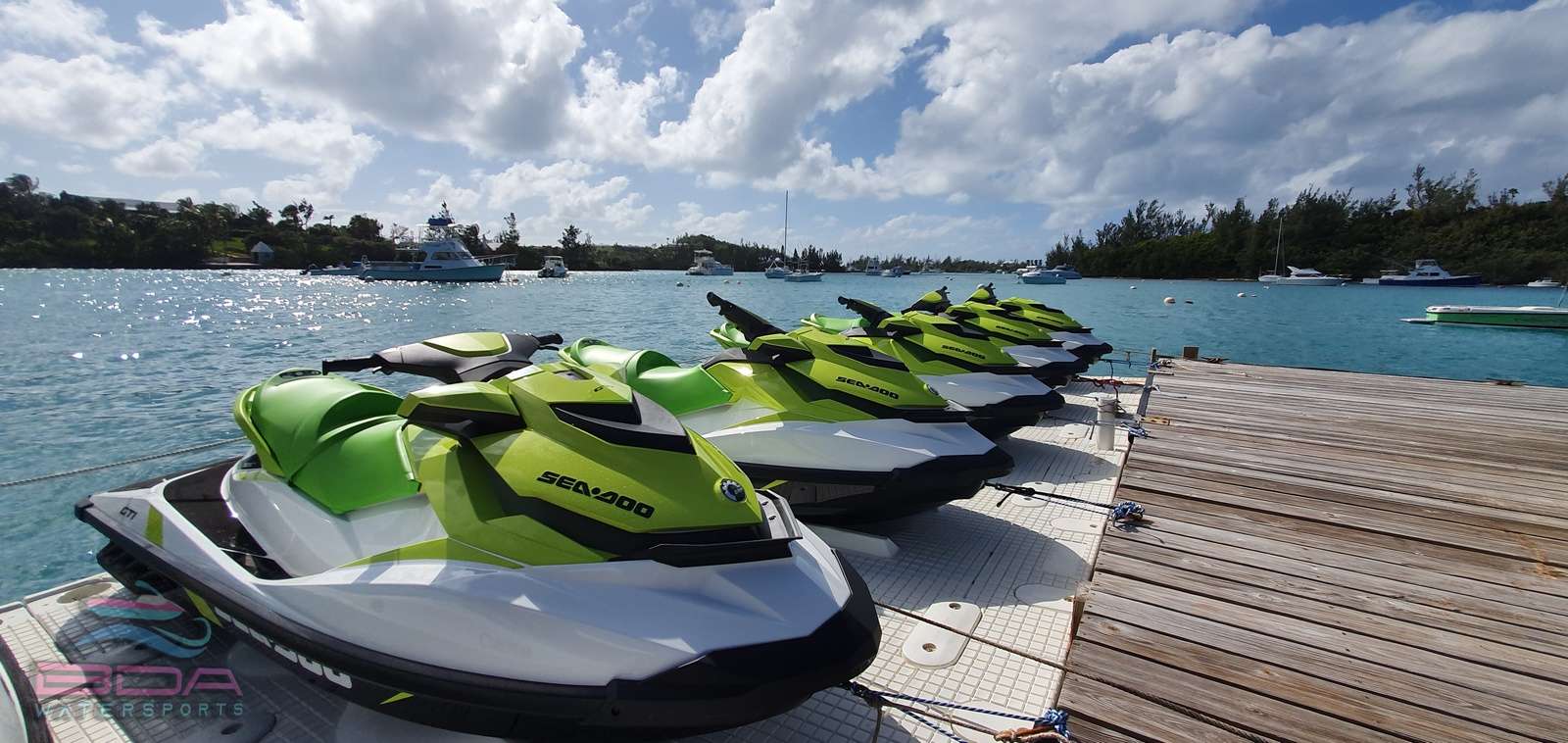 Gallery of Jet Ski Rentals in Bermuda <p>Jet Skis in Action</p>